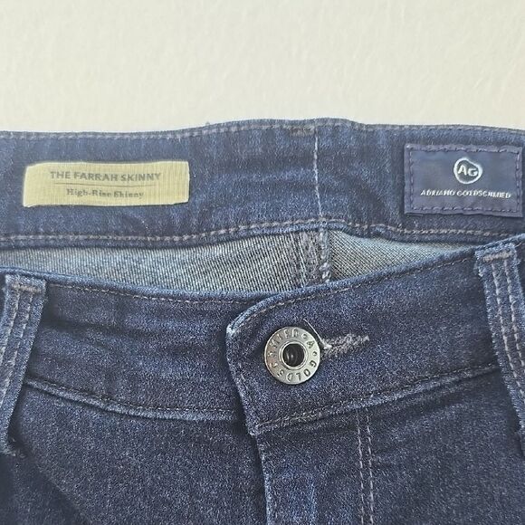 AG Adriano Goldschmied -1174 Jeans The Farrah High-Rise Skinny In Brooks Size 30 - Picture 6 of 11